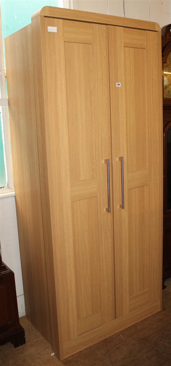 Light oak wardrobe